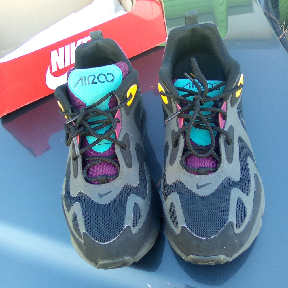 Nike Air Zoom Black Gray Yellow Athletic Shoes